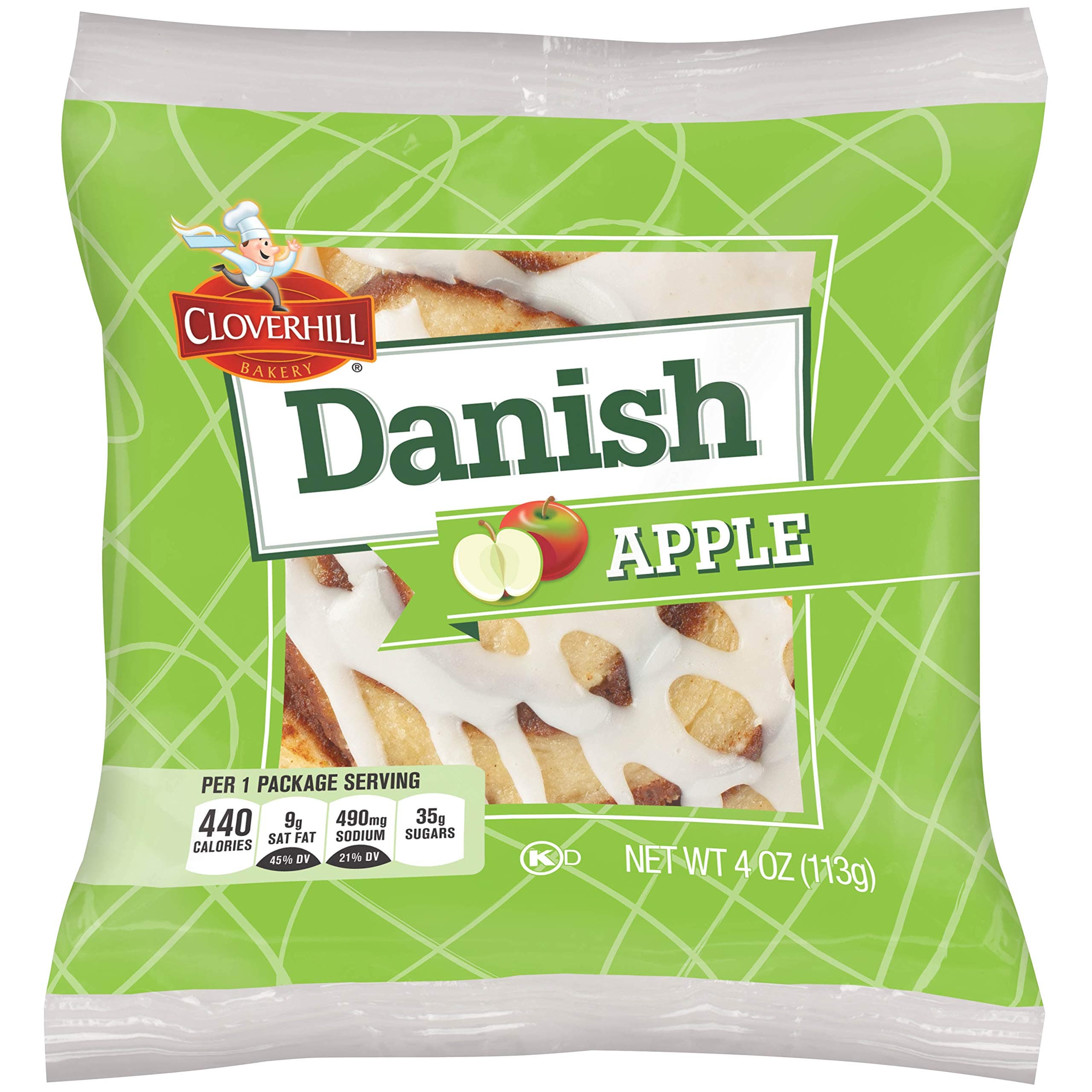 Round Apple Danish Value Pack, Individually Packaged, Pack of 12