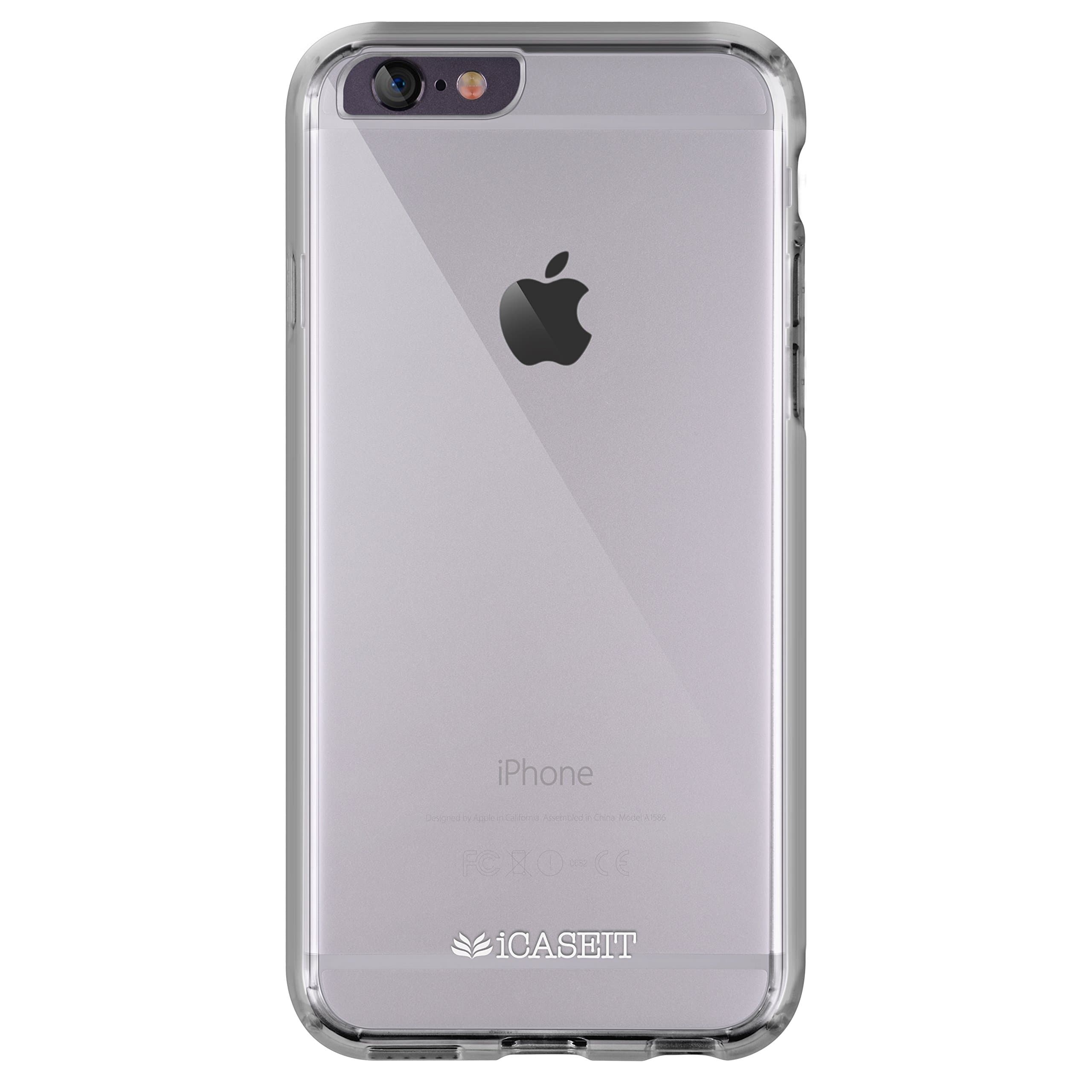iPhone 6 / 6s Case | iCASEIT EverClear Bumper Case [AIR CUSHION] with Clear Back Panel | Highly Durable, Super Strong, Non-Slip, Exact-Fit, Cushioned Corners & Premium Finish | CLEAR