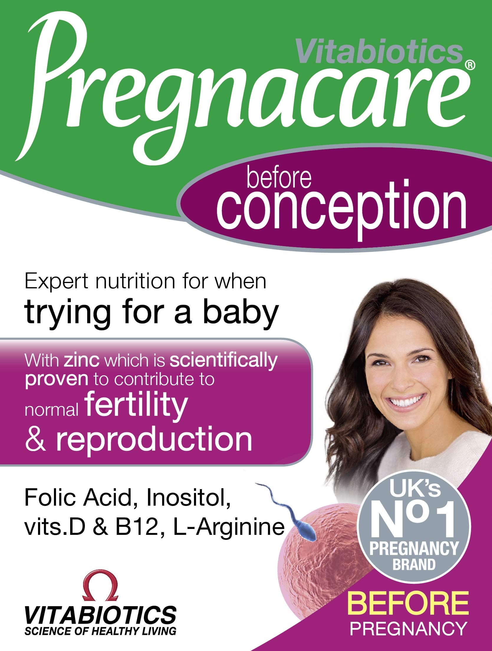 Before Conception Nutritional Tablets, 30 Count