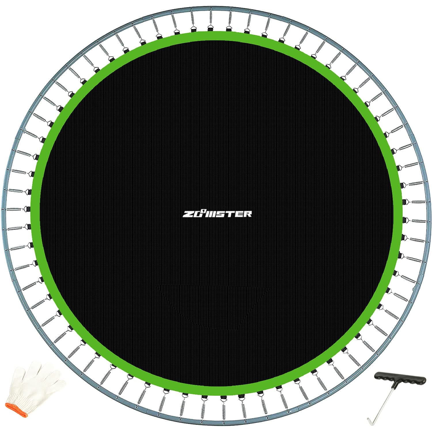 Zoomster Replacement Jumping Mat, Fits 15 ft Round Trampoline Frame with 96 V-Hooks, Using 7" Springs 160" Premium Trampoline Mat (Spring not Included)
