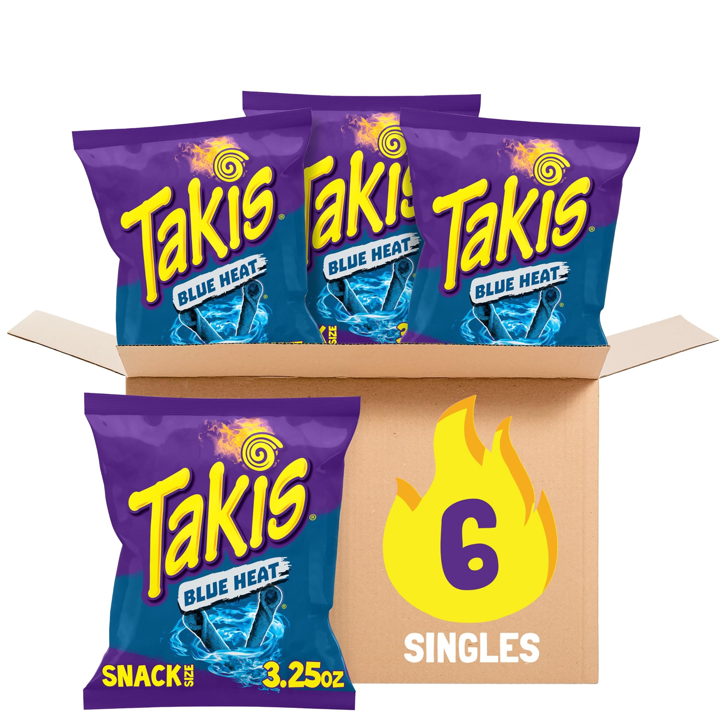 Takis Blue Heat Knockout 6 pc / 3.25 oz