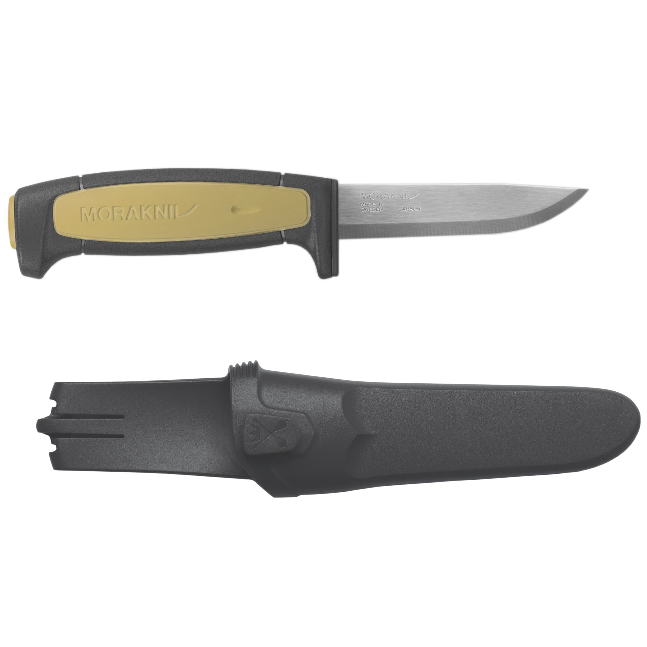Craftline Basic 511 High Carbon Steel Fixed Blade Utility Knife and Combi-Sheath, 3.6-Inch Blade