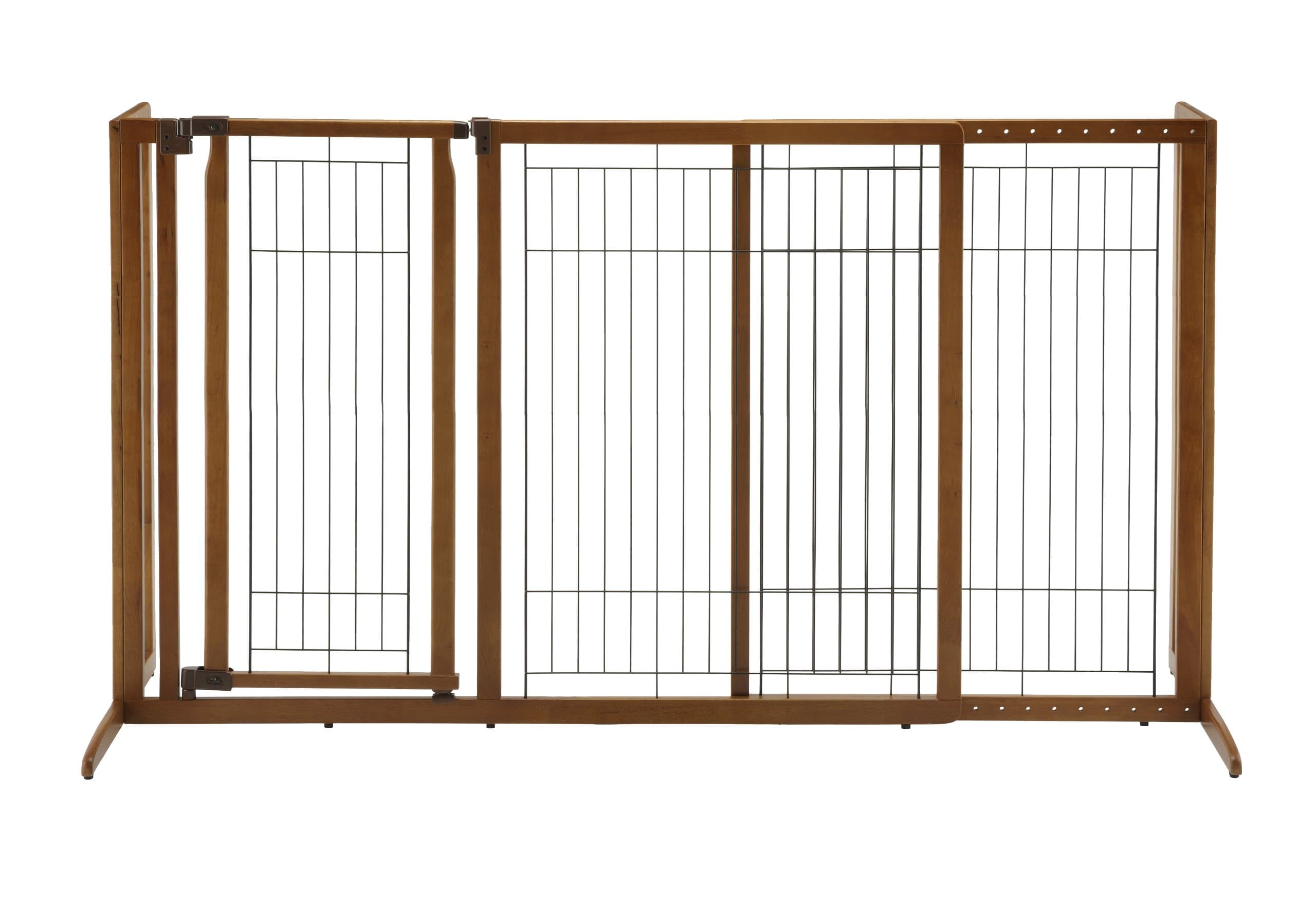 RichellDeluxe Freestanding Pet Gate with Door, Large