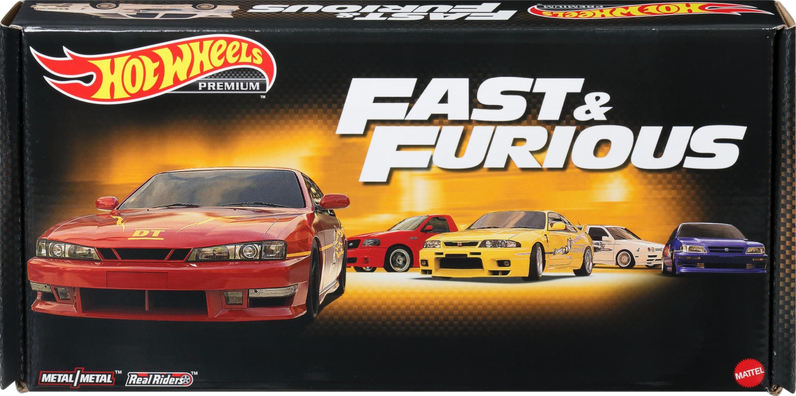 HOT WHEELS Fast & Furious - Premium Bundle 1:64 Scale Die-Cast Vehicles from the First Film for Fans and Collectors of All Ages HKF08