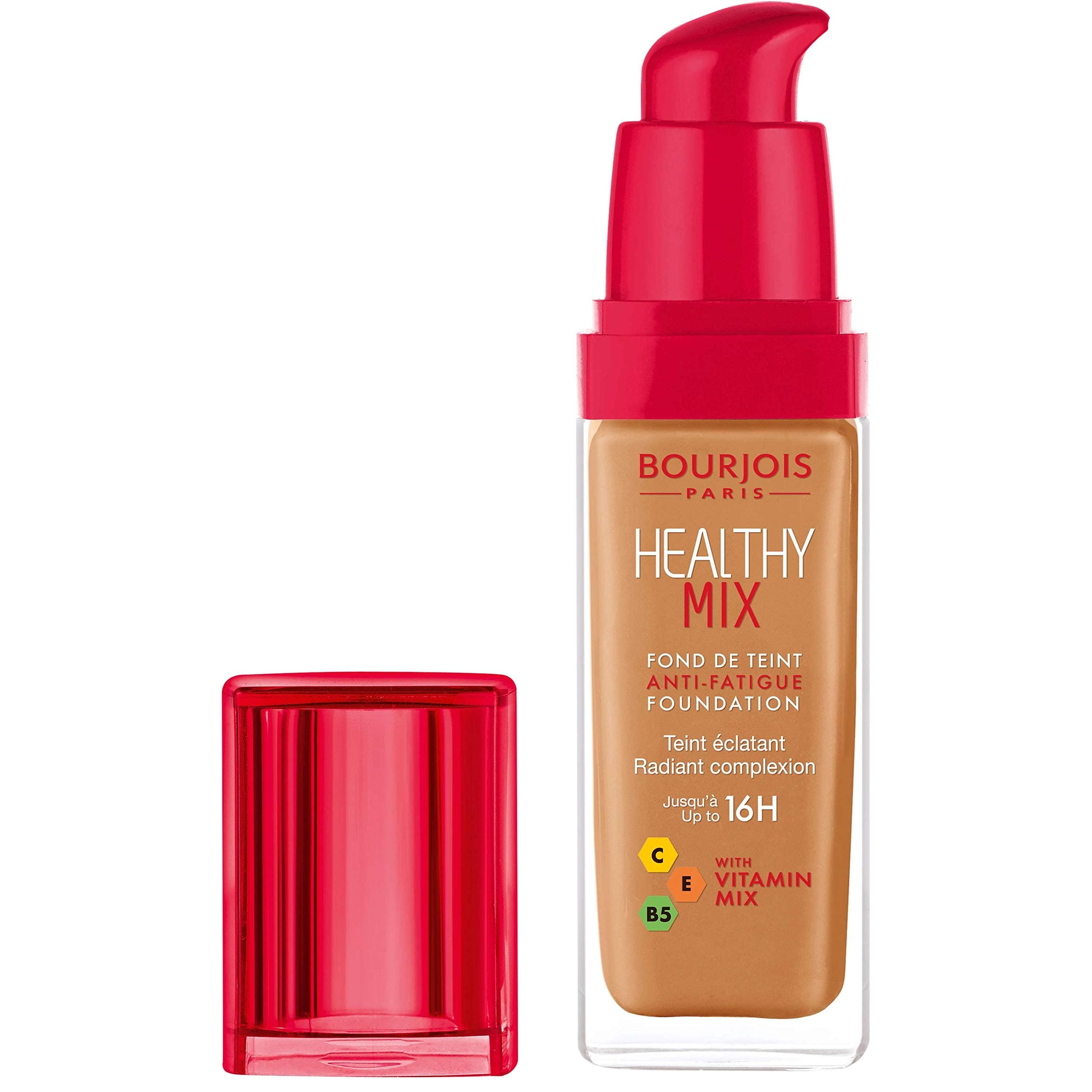 Healthy Mix Anti-Fatigue Medium Coverage Liquid Foundation 58 Caramel, 30ml