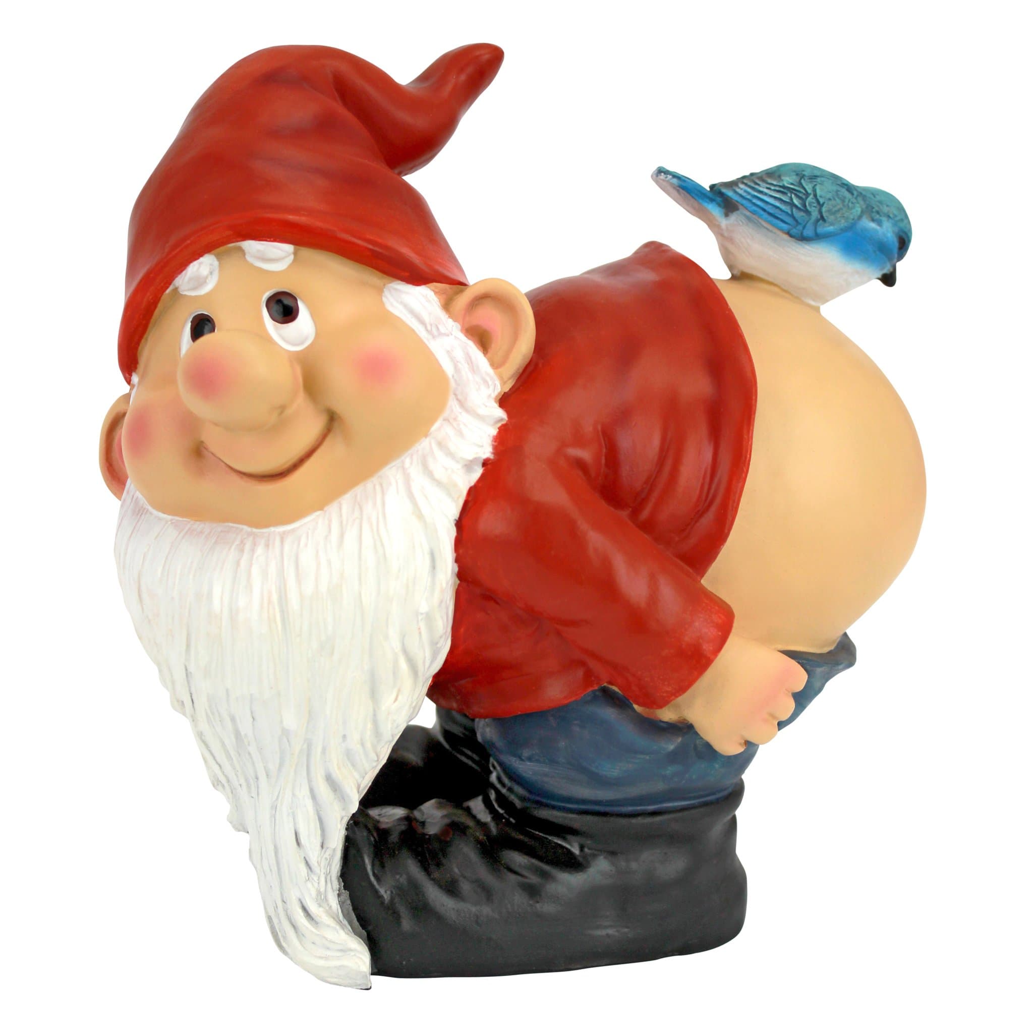 Loonie Moonie Bare Buttocks Garden Gnome Statue, Medium
