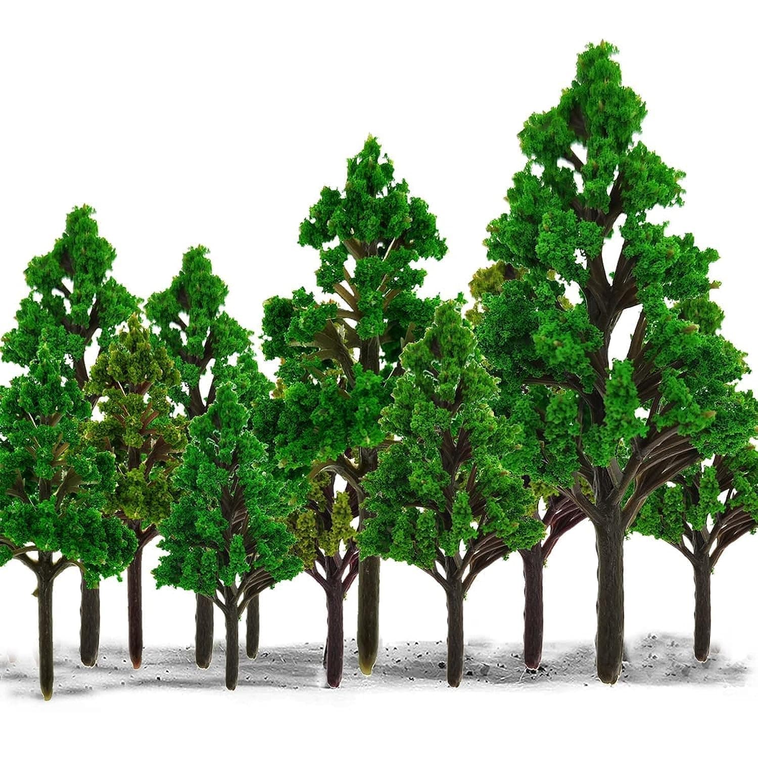 15 PCS Model Trees, Model Trees Miniature Landscape, Diorama Model Tree, Miniature Landscape Trees for DIY Train Railways Scenery Landscape (4.5-8CM)