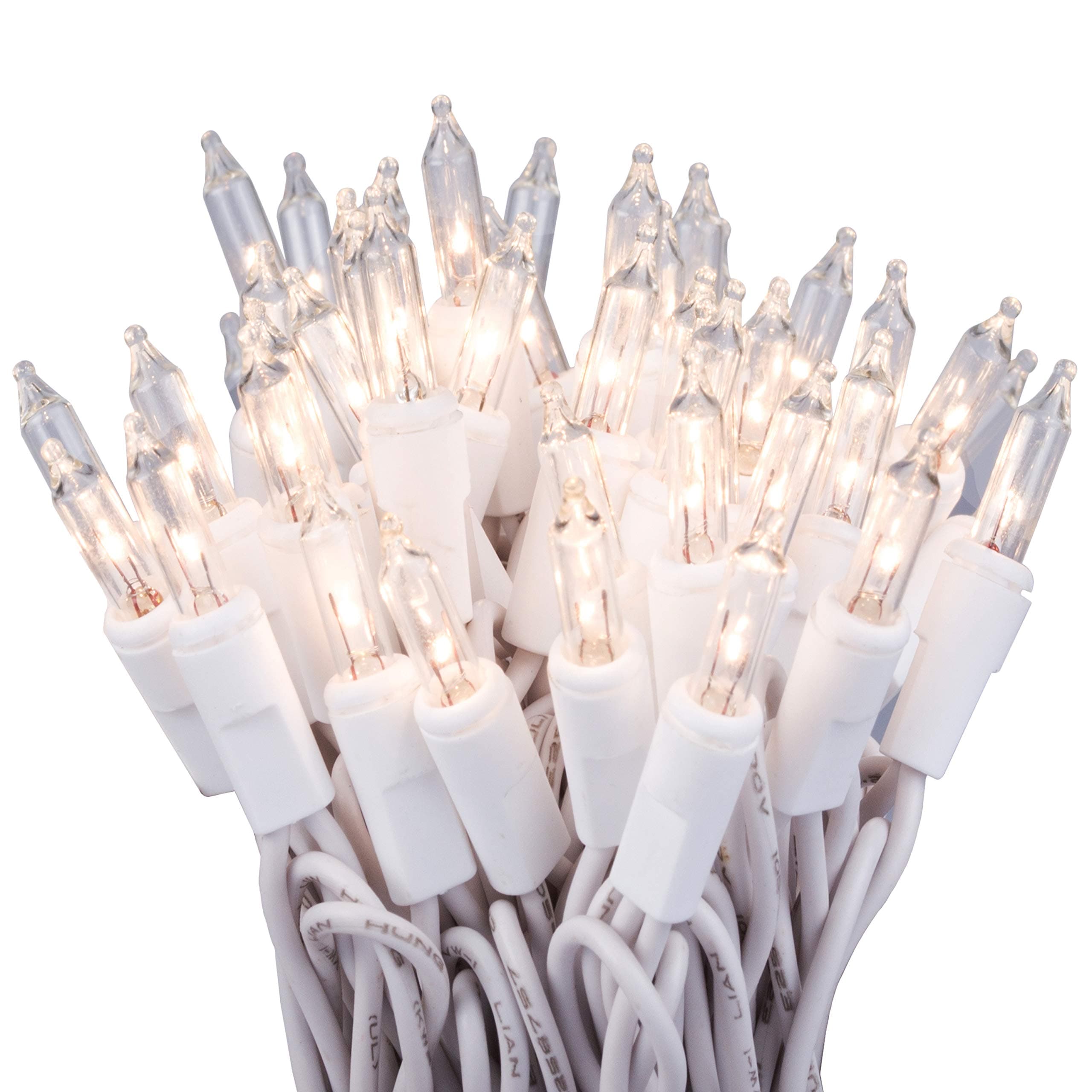 50 Clear White Wire Lights