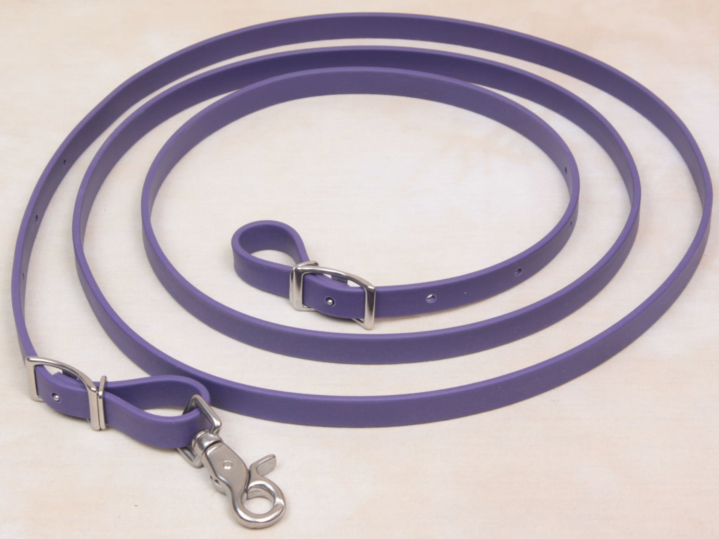 Roping Style Beta 5/8" Reins - Purple
