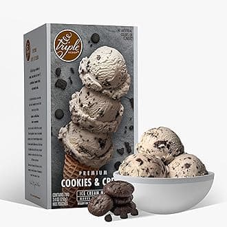 Triple Scoop - Premium Cookies & Cream Ice Cream Mix For Ice Cream Maker. Simple, Easy, Delicious. From Gourmet Mix To Maker in 5 Minutes, Makes 2 Creamy Qrts, Made in USA (1 Pack, Cookies & Cream)