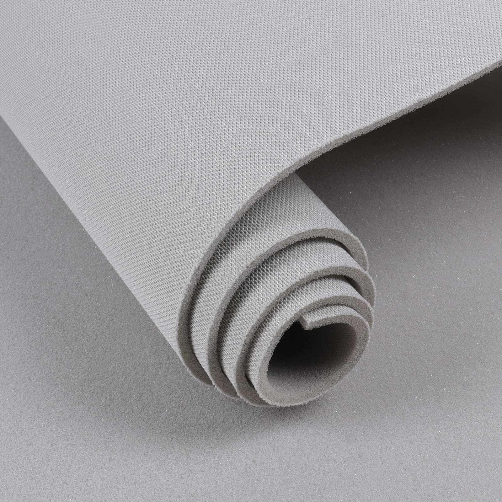 Headliner Fabric with Foam Backing Material 36"×60" Mesh Breathable Car Headliner Mesh Fabric for Automotive, Home,RV Interior Roof Replacement Repair DIY 60" Wide, Light-Grey