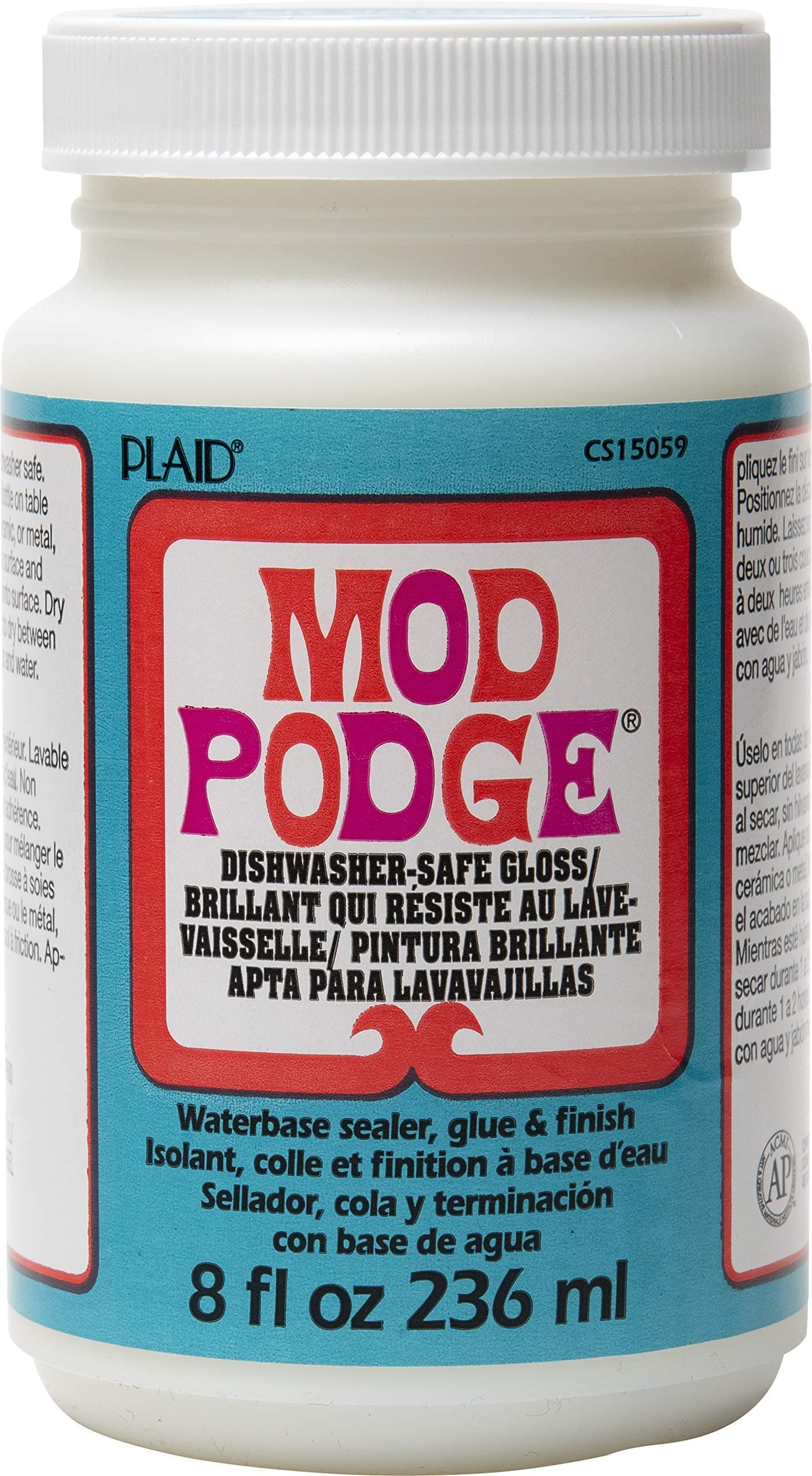 Mod Podge Dishwasher Safe Gloss,clear,8oz ,PLCS15059
