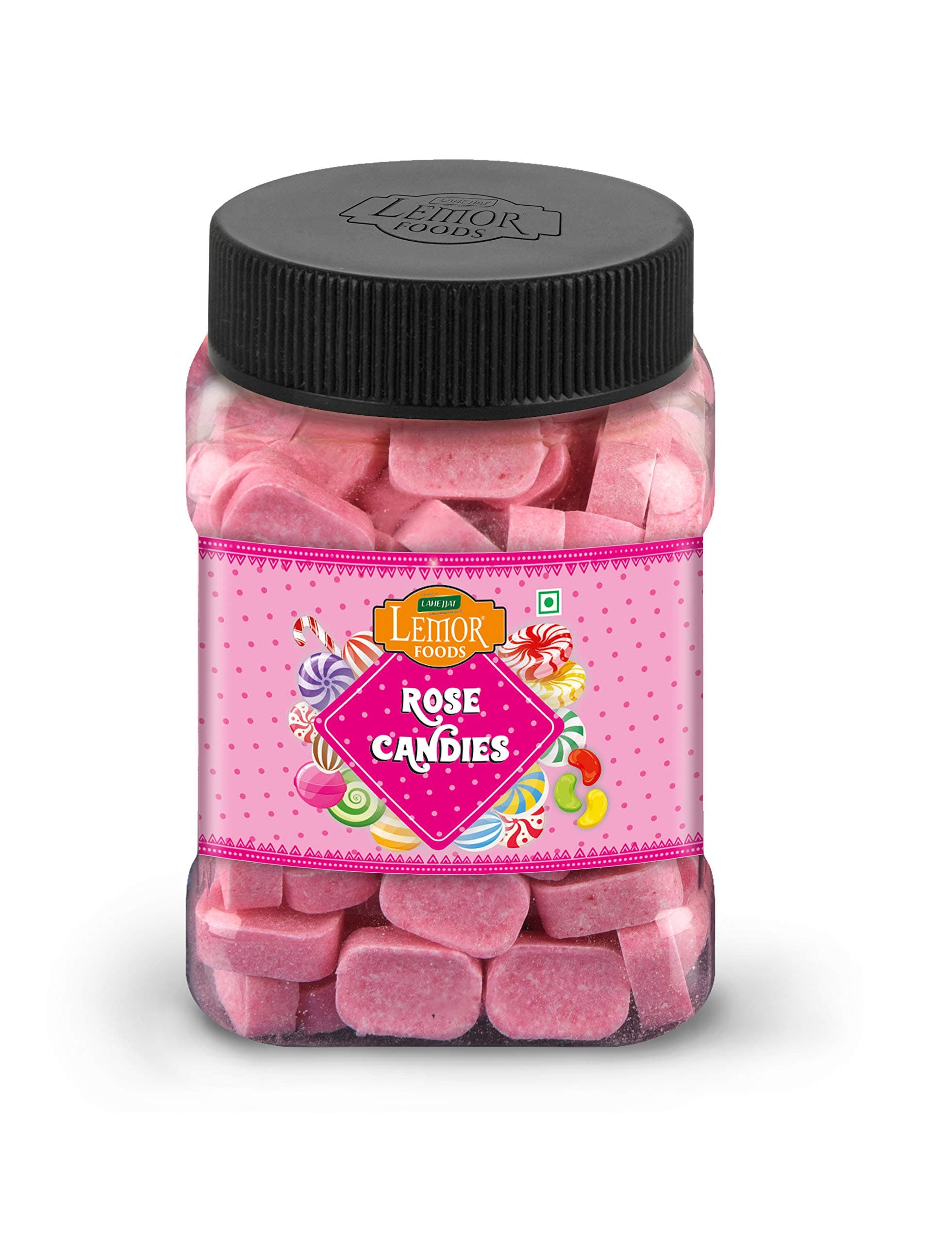 Fruit Candy Sugar Candy Rose Mint Flavored Sugar Boiled Candy for Kids and adults (330 gms, 165 gm x 2 Jars) Mint Candy For Kids And Adults, Khatti Mithi Goli