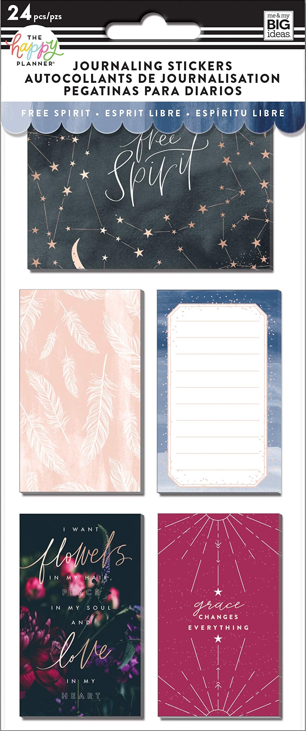 me & my BIG ideasPlanner FLIP Sticker, Boho, 24/Pkg, One Size