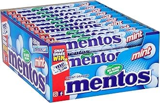 Mentos Mint Chewy Dragees 38 g (Pack of 40), reg, multi