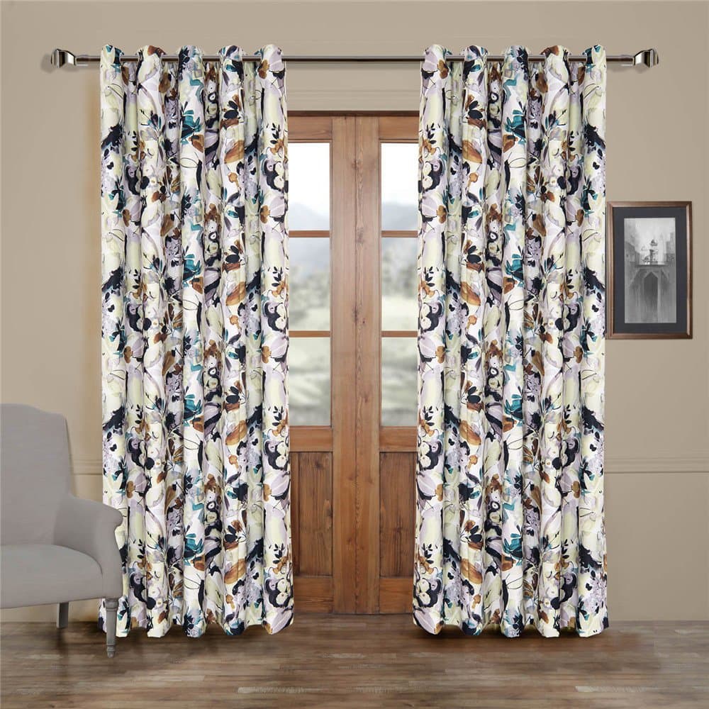 25 Sizes Available (Set of 1 panel) (42"W x 96"L) Grommet Top Contemporary Print Artistic Oil Painting Style Abstract Floral Blackout Lining Window Treatment Draperies & Curtains Panels