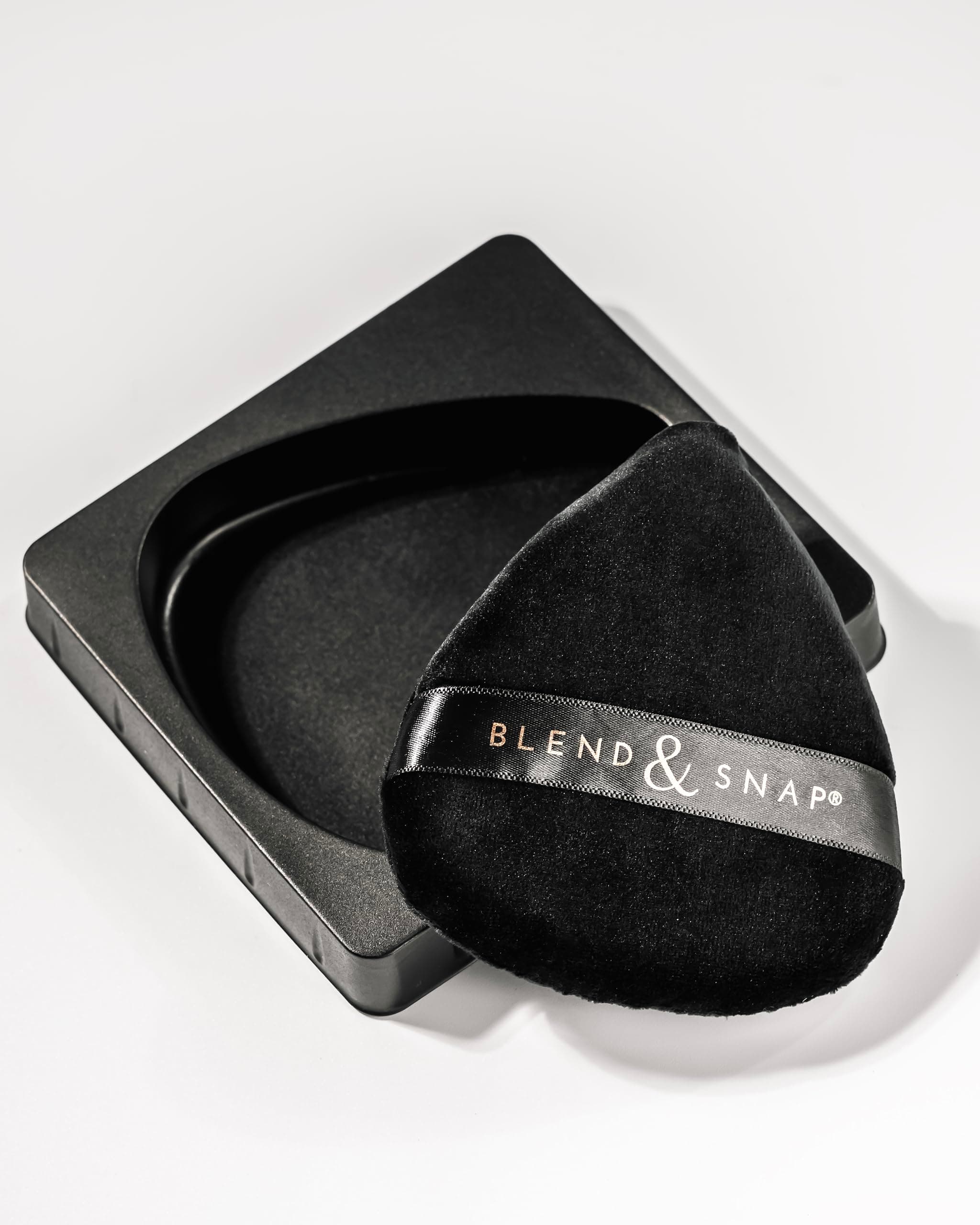 & Large Velour Triangle Makeup Puff for Smooth & Flawless Coverage – Blotting Sponge for Foundation & Concealer / Powder Press Pad – Precision Tip for Easy Application – Makeup Artist