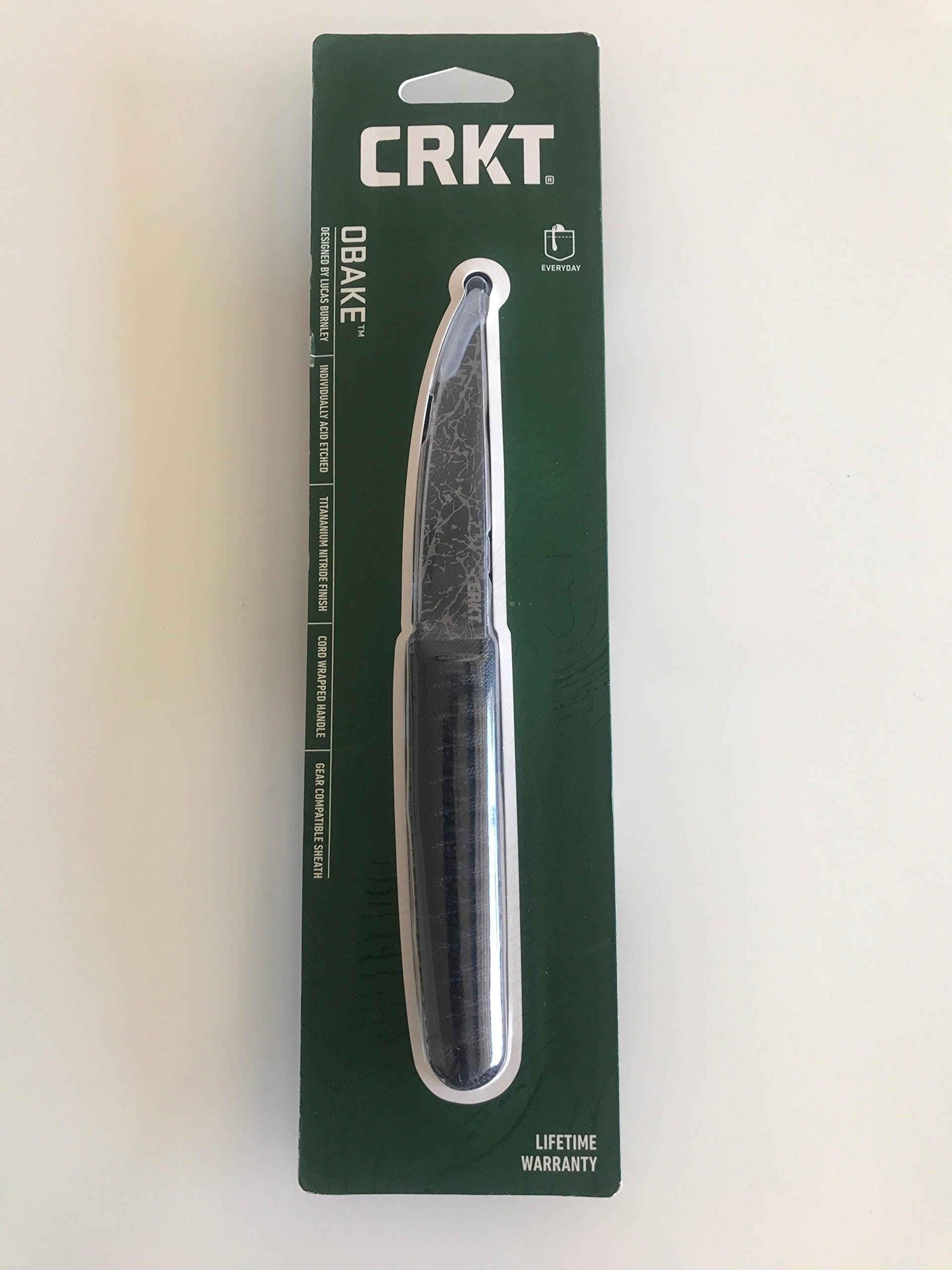 CRKT 2367C Obake Clip Point Fixed Blade Knife, Black