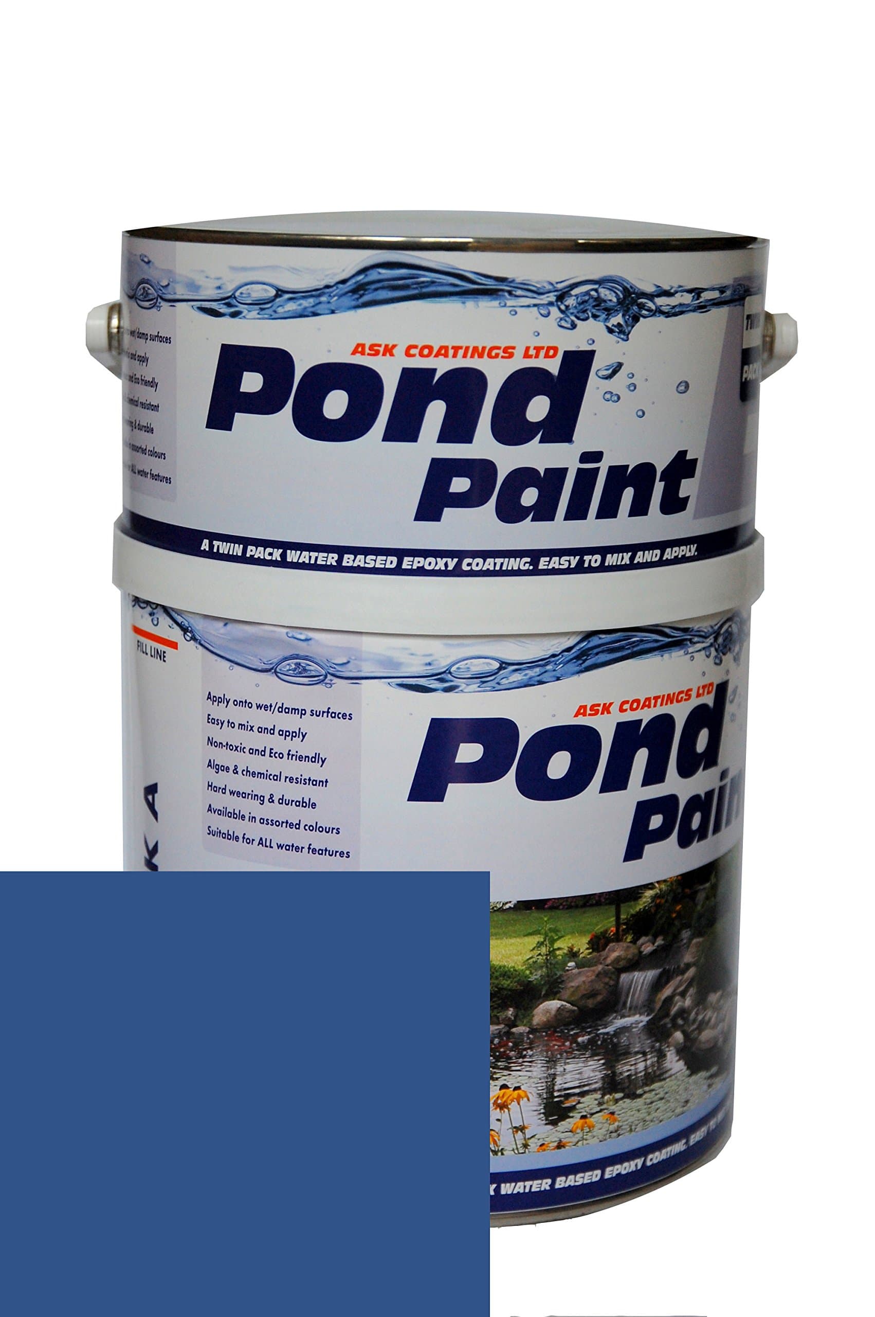 Water Based Epoxy Resin Pond Paint 2.5L (Dark Blue)