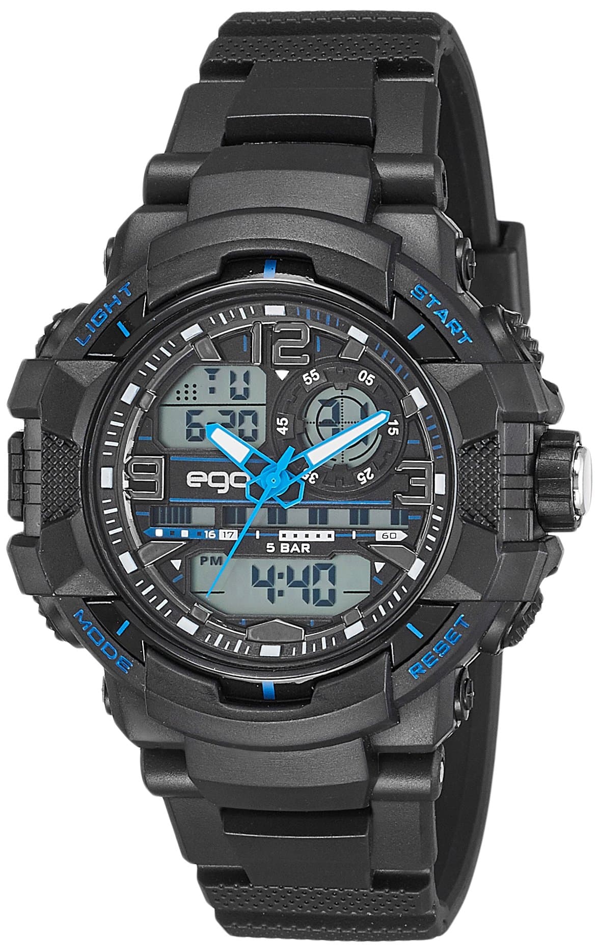 Ego by Maxima Analog-Digital Black Dial Men's Watch-E-43760PPAN