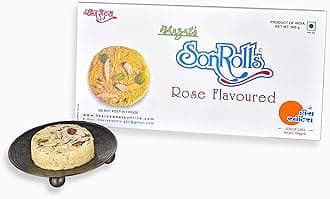 Bhagat’s Heera Sweets Rose Son Roll 500 g | Nagpur’s Famous Heera Sweets Mithai | Soft Flaky Indian Sweet | No Preservatives (Pack of 1)