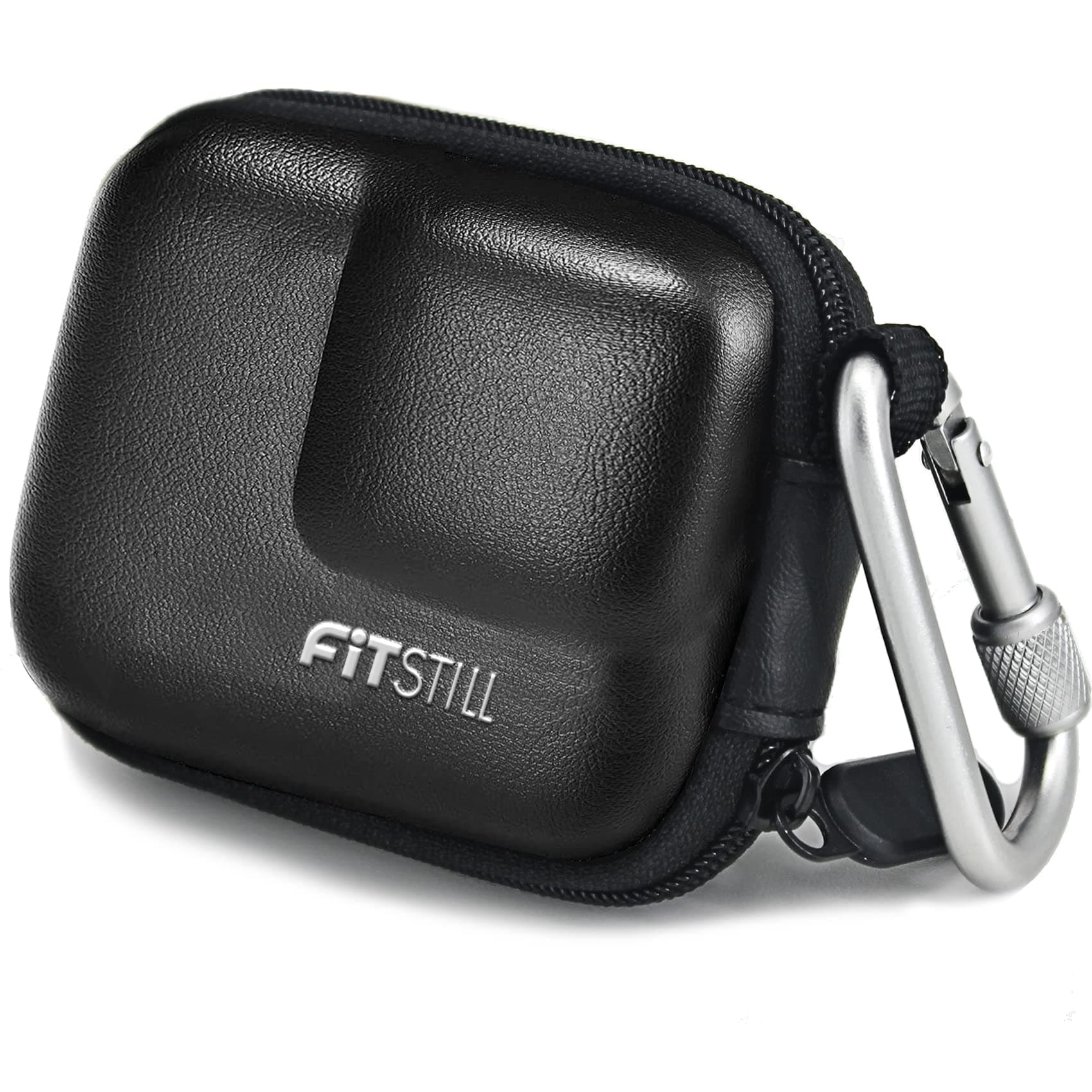 FiTSTILL Black PU Mini Carrying Case for Go Pro Hero 13 Black,Hard Shell Travel Storage Case for Hero 12/11/10/9/8/7/(2018)/6/5 DJI Osmo Action,AKASO,Campark,YI Action Camera and More