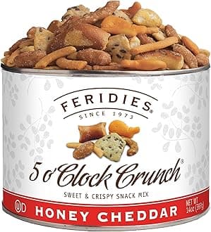 FERIDIES Honey Cheddar 5 o'Clock Crunch Snack Mix - 14oz Can