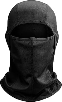 AstroAI Ski Mask Balaclava Face Mask Shiesty Mask for Men Women, Motorcycle UV Protector Windproof Neck Warmer Face Cover for Snowboarding, Skiing, Hunting, Cycling, Black