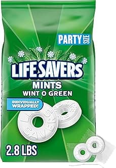 Wint-O-Green Breath Mint Bulk Hard Candy, Party Size, 44.93 oz Bag