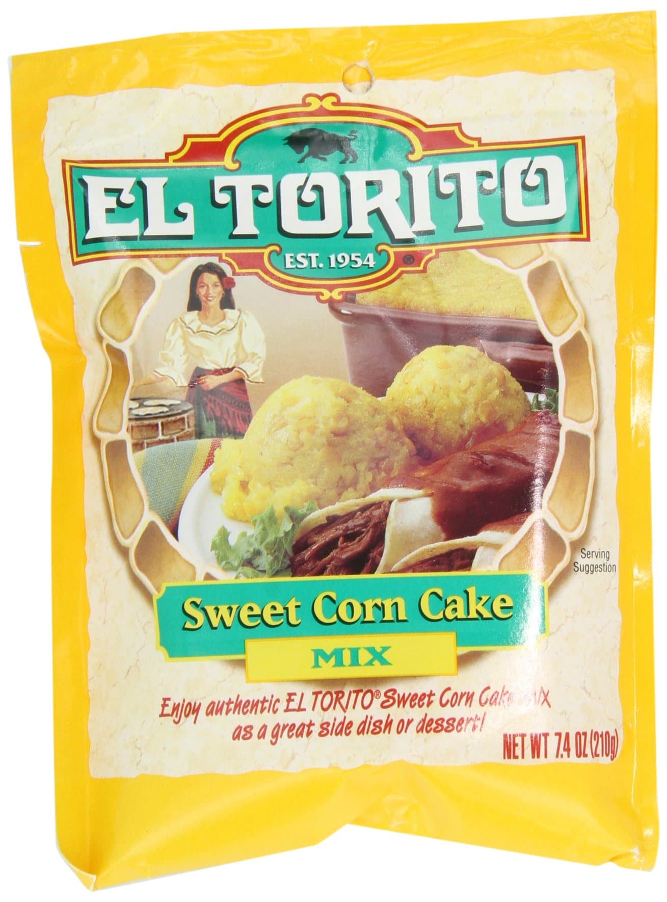El Torito Sweet Corn Cake Mix, 7.4-Ounce Packages (Pack of 12)