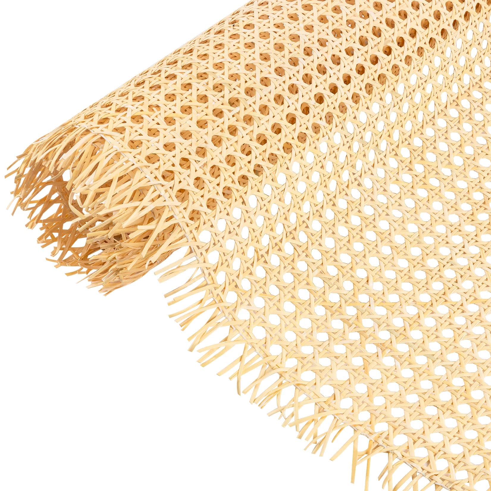 Sukh Cane Webbing Roll Rattan - 3.3 Feet Caning Material for Chairs 13" Width Cane Webbing Woven Mesh Cane Rattan Webbing Natural Cane Webbing Sheet for Chairs,Cabinet