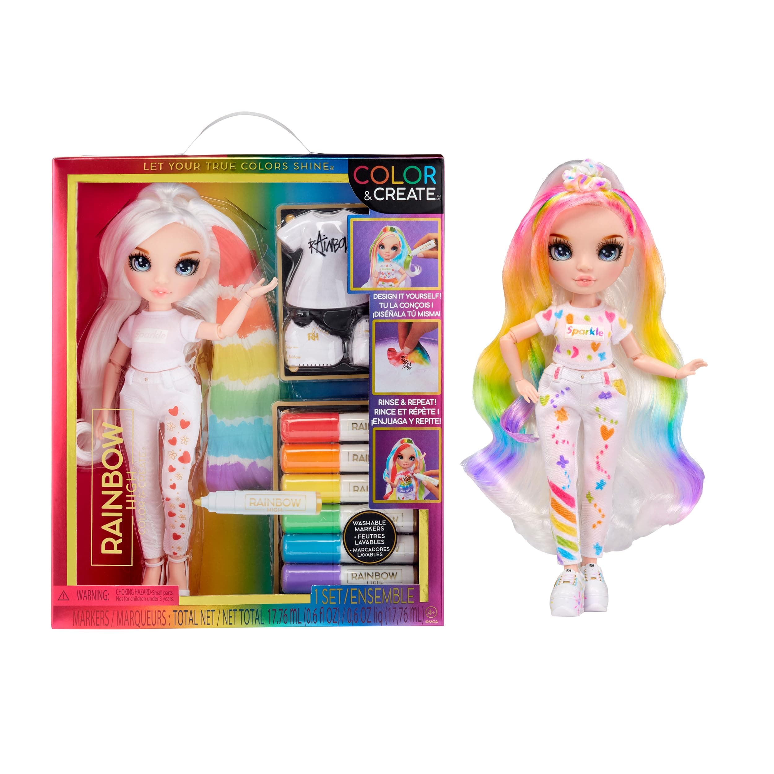 Rainbow High Custom Fashion-blue eyes