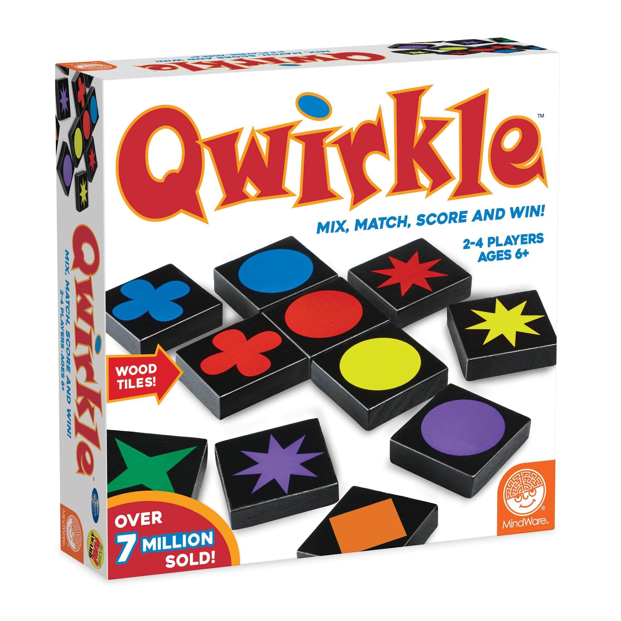 Mindware | Qwirkle UK Edition | Board Game | Ages 6+ | 2-4 Players | 45 Minutes Playing Time