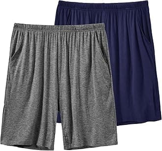 MoFizMen's Pyjama Shorts Bottoms Ultra Soft Modal Lounge Wear Shorts with Pockets