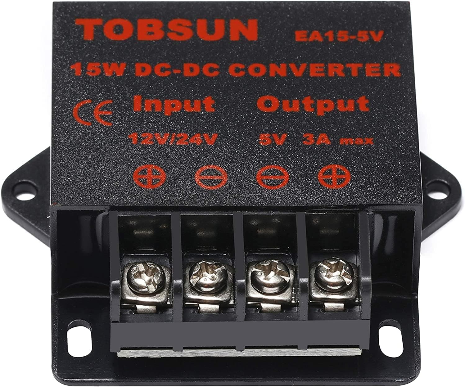 DC 12V/24V to 5V 3A Step Down Converter - 12V Voltage Regulator Buck Converter Power Supply Transformer (12V/24V to 5V 3A)