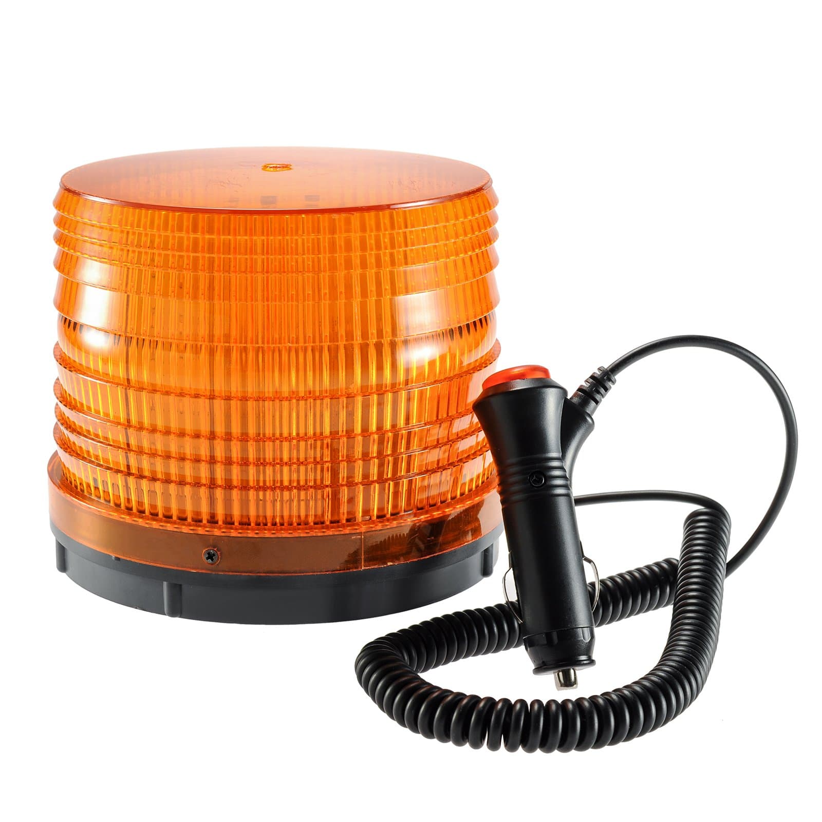 Amber Led Beacon Light, Yellow Emergency Security Strobe Flashing Light Magnetic Rotating Warning Beacon Lights for Cars Truck Vehicle (72 Led)