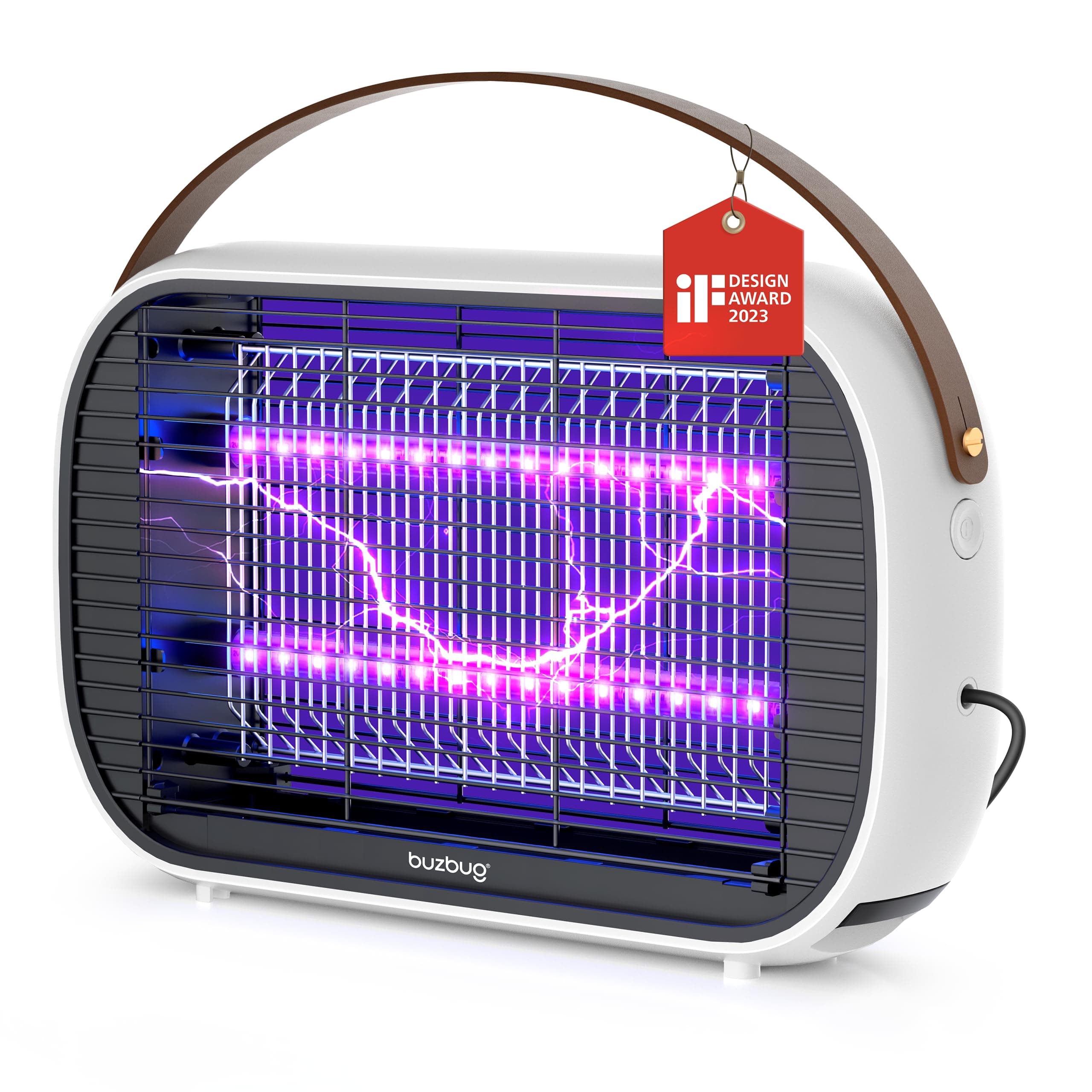 Buzbug LED Bug Zapper Indoor, LED Bulbs Up to 50,000 Hours, Sustainable Less Power, Durable High-Voltage Electric Mosquito Zapper, Fly Trap Mosquito Trap, Fly Killer -MA015B