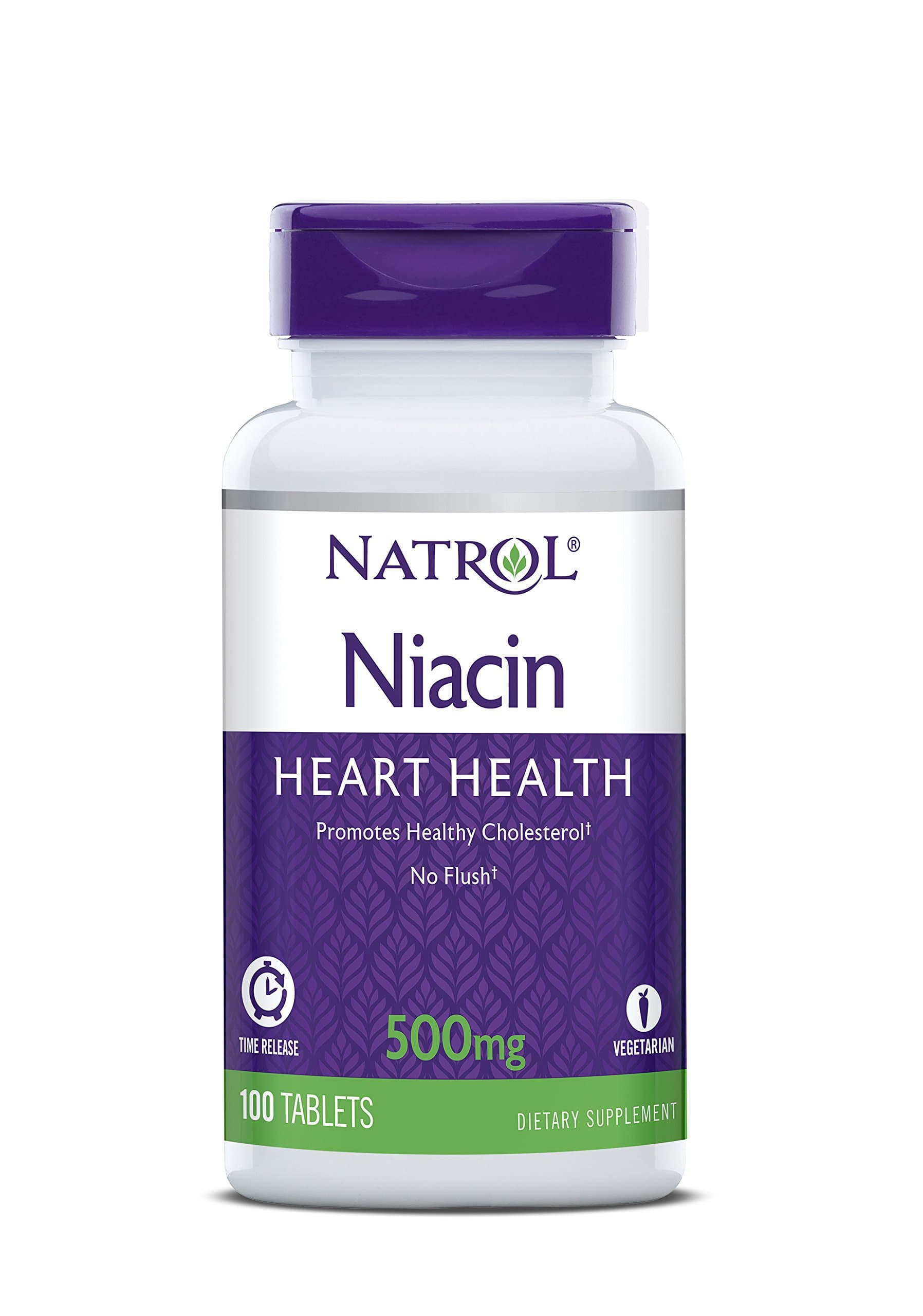 Natrol Niacin Time Release Tablets, 500mg, 100 Count