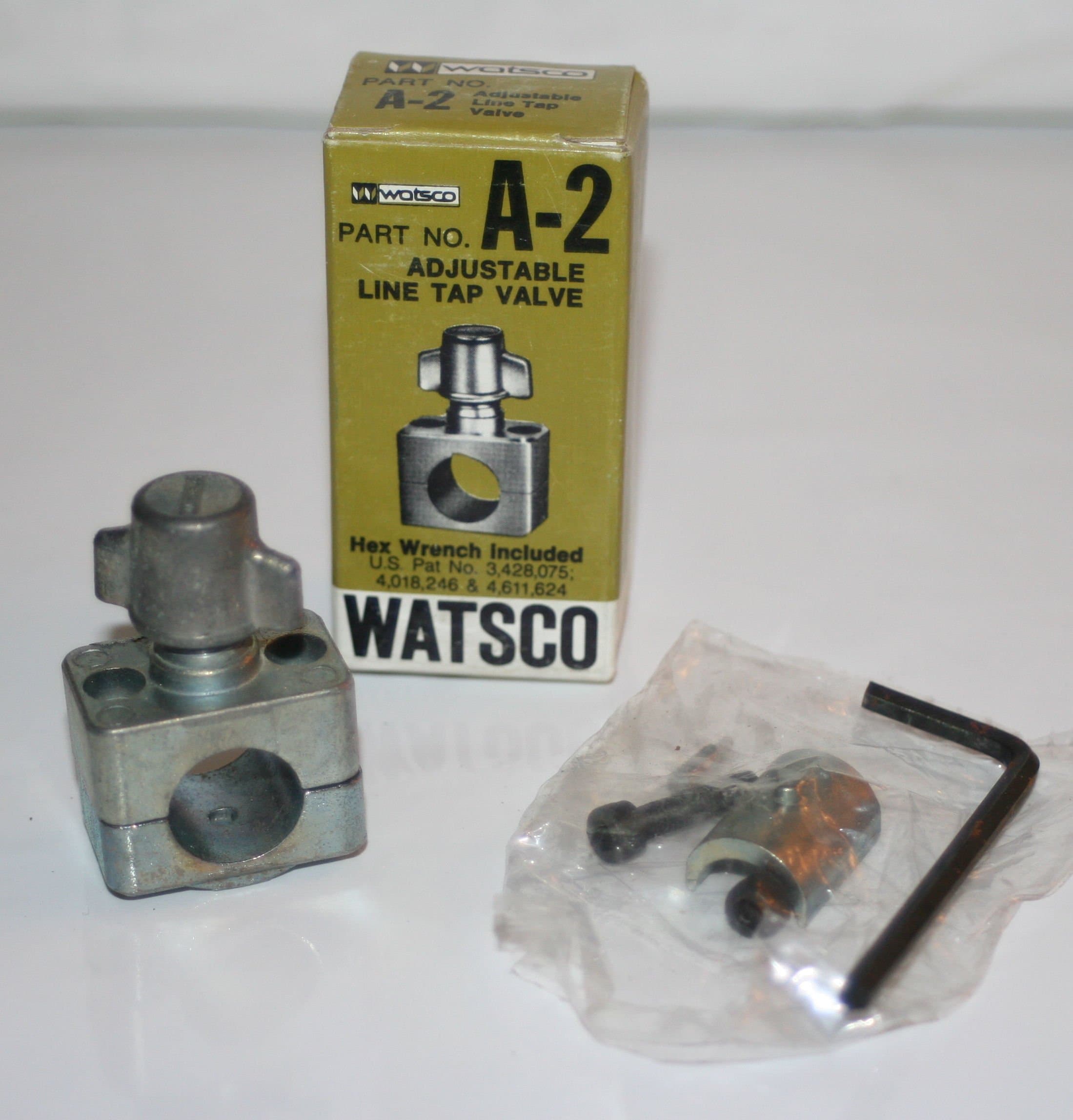 Watsco Adjustable Line Tap Valve A-2 for 1/2" to 5/8" TubeNEW