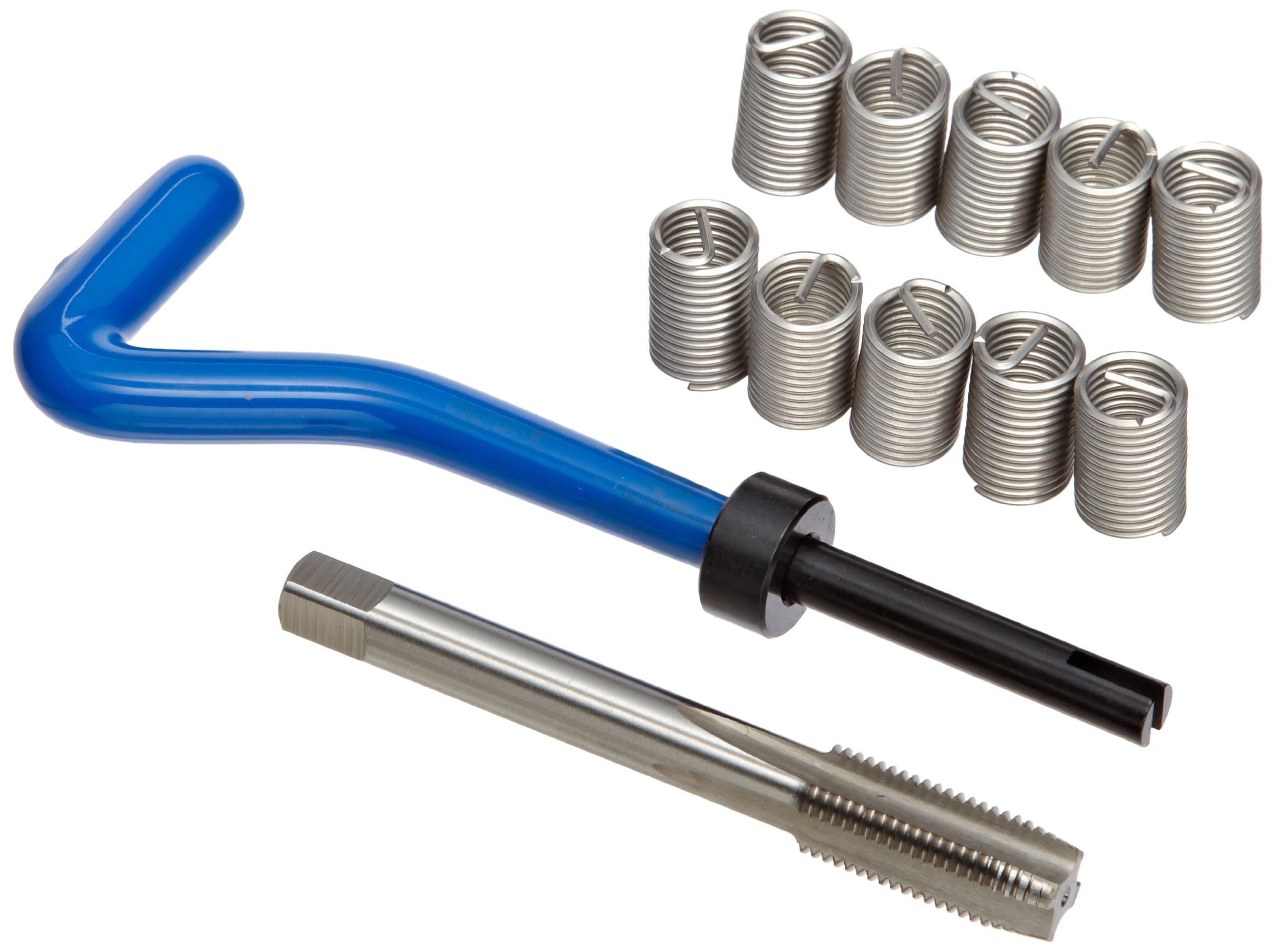 E-Z LOKEK50920 Metric Helical Threaded Insert Kit, 304 Stainless Steel, M10-1.25 Thread Size, 20 mm Installed Length (Pack of 10), Black