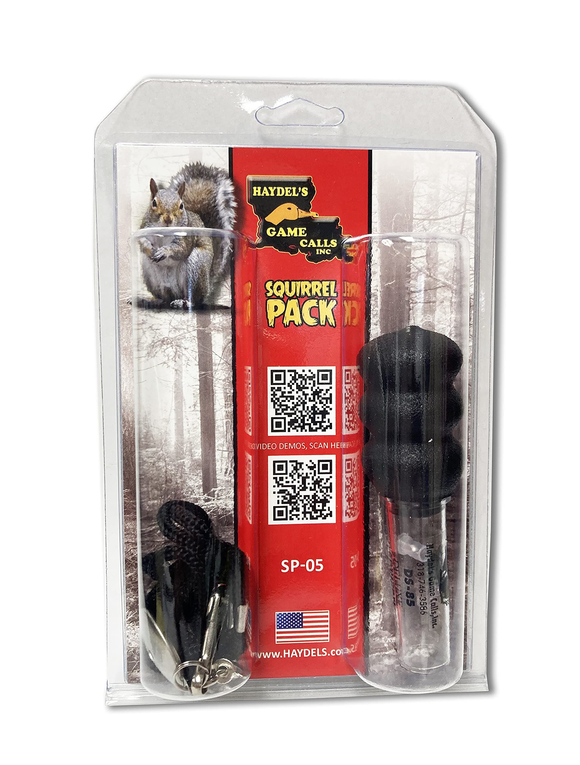 Haydel's Game Calls, Inc. SP-05 Squirrel Call Pack Squirrel Calls for Hunting.
