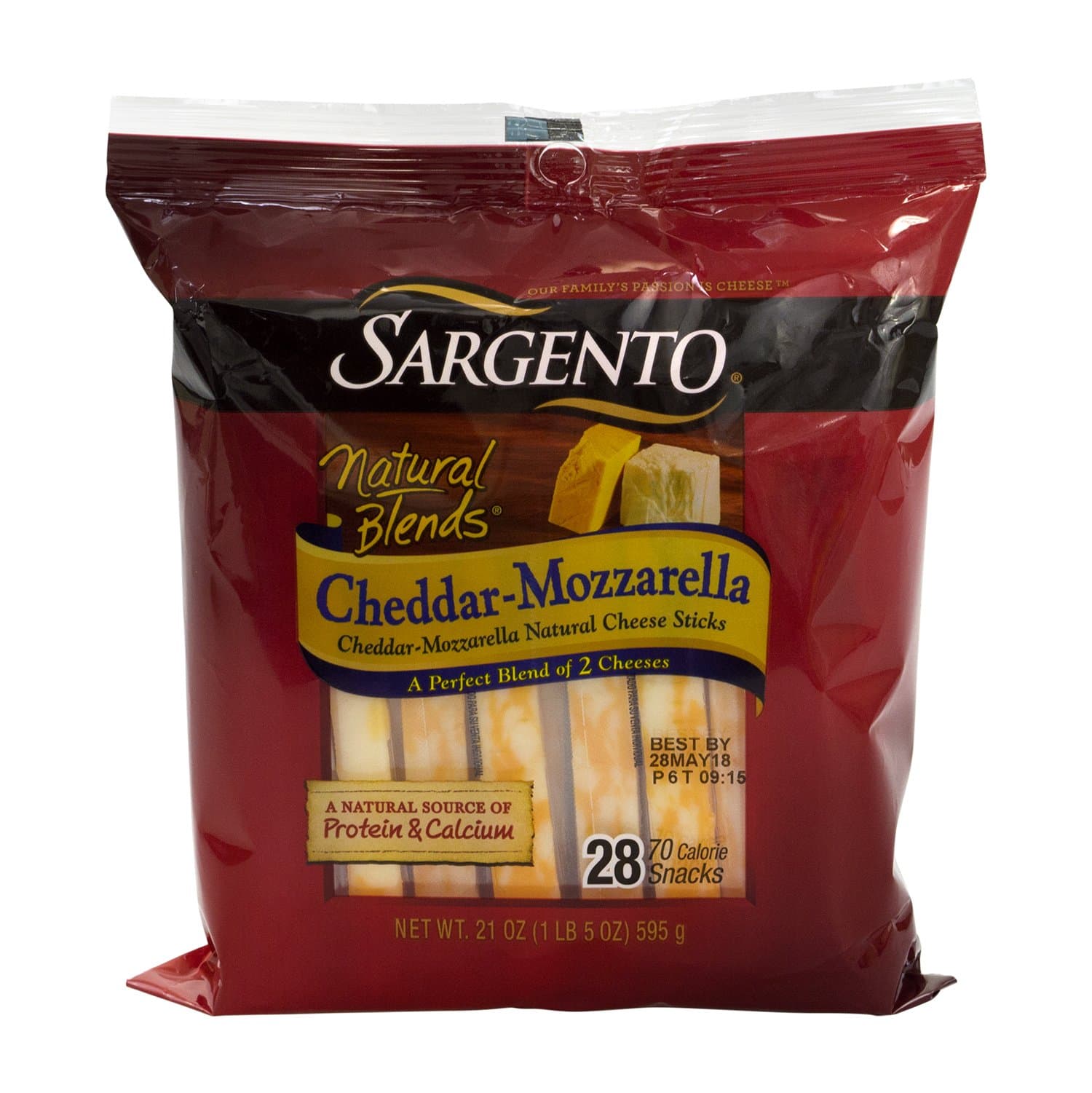 Sargento Cheddar-Mozzarella Cheese Sticks (28 ct.)