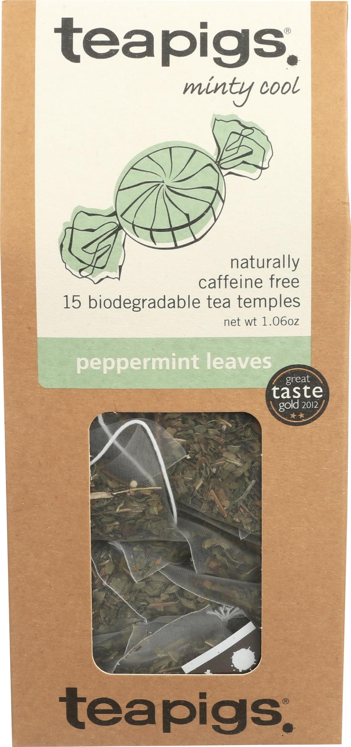 Peppermint Leaves Herbal Tea - 15 Temples Bags