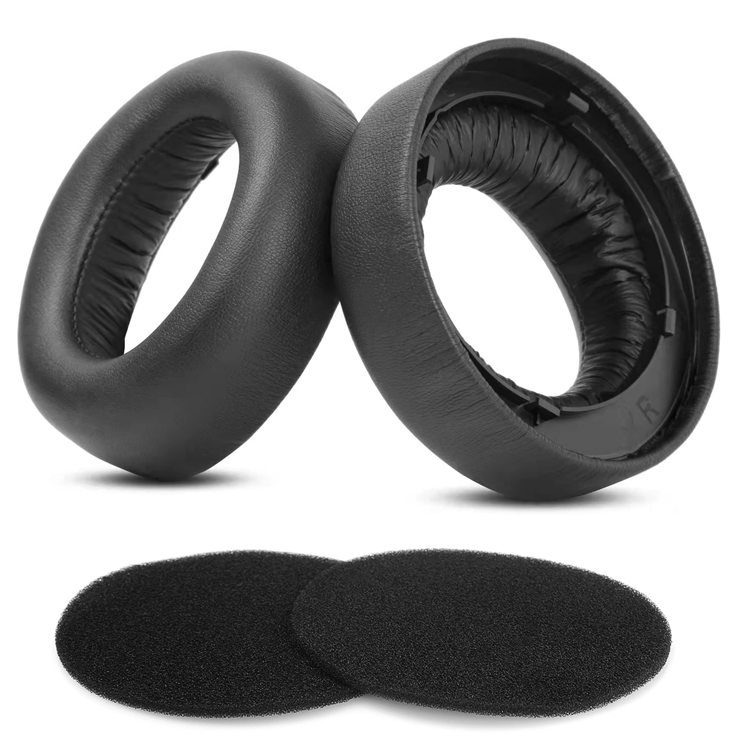PS5 Replacement Earpads Compatible with Sony PlayStation 5 Pulse 3D PS5/PS4 New Version 2018 CUHYA-0080 Wireless Headphones Protein Leather Parts Ear Cushions