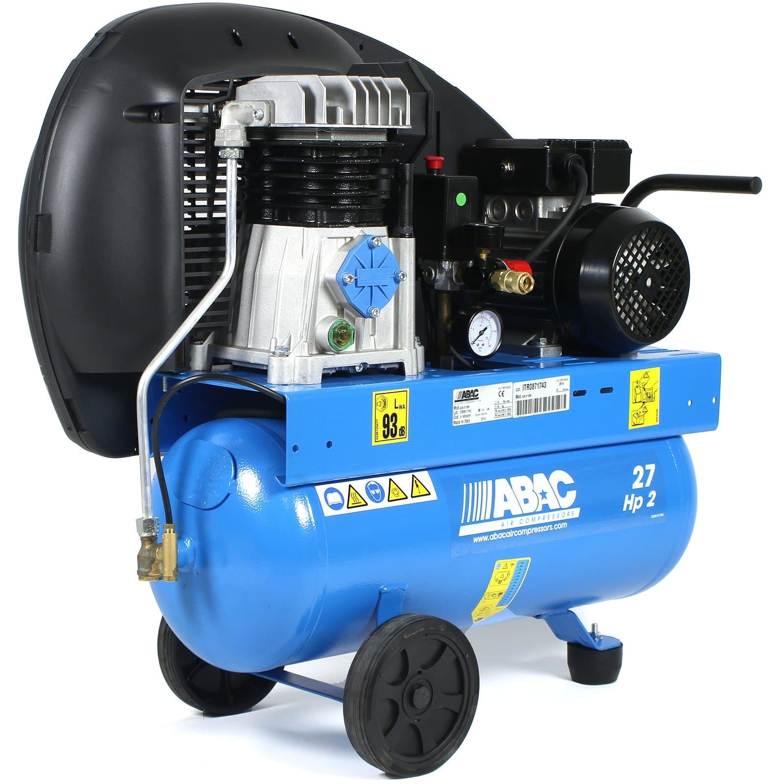 Abac - Abac A29/27 CM2 HP.2 Lt.27 compressor with BELT DRIVE - 4116024261