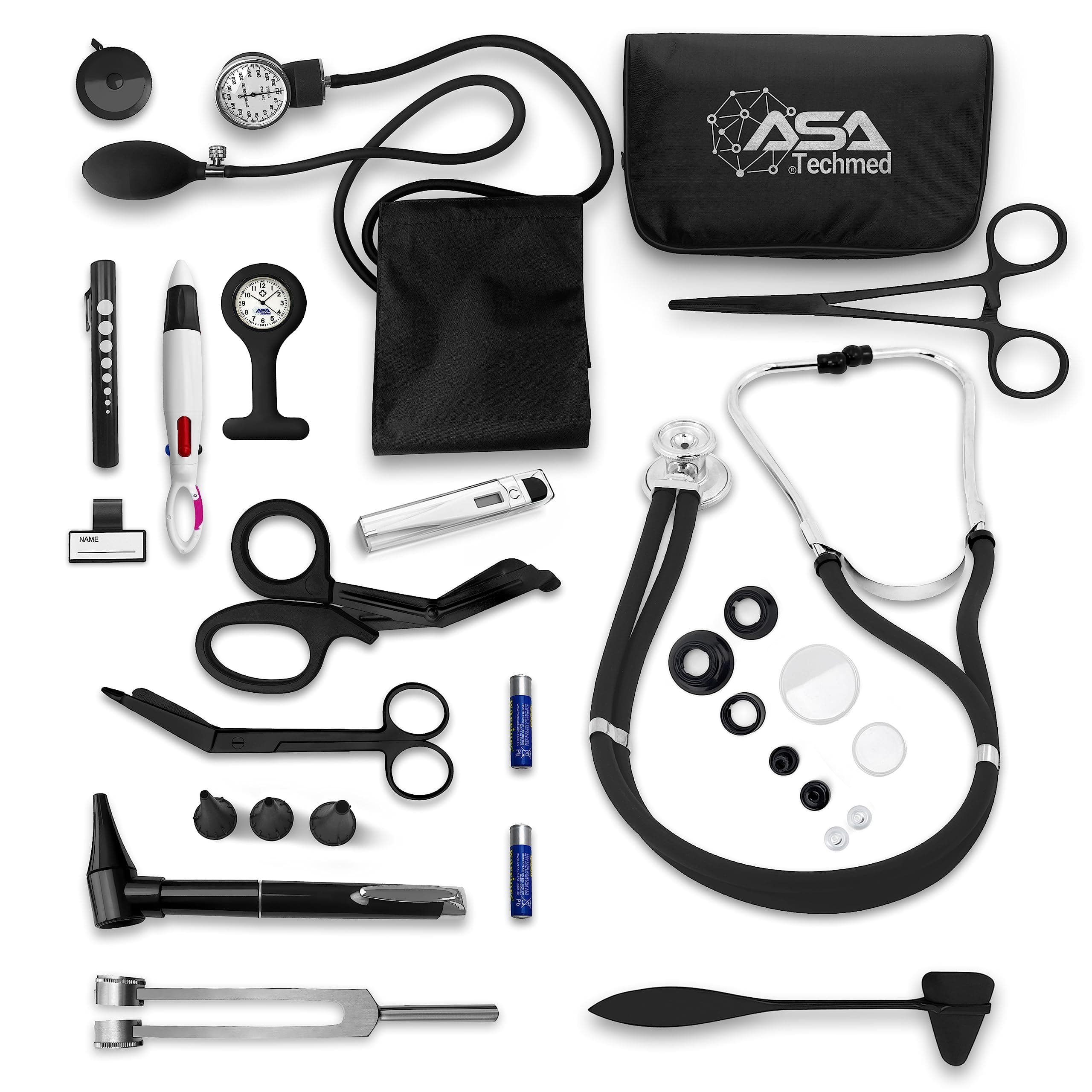 ASA TECHMED Deluxe Nurse Starter Kit - Complete Diagnostic Tools, Portable, Durable, Lightweight, and Comprehensive