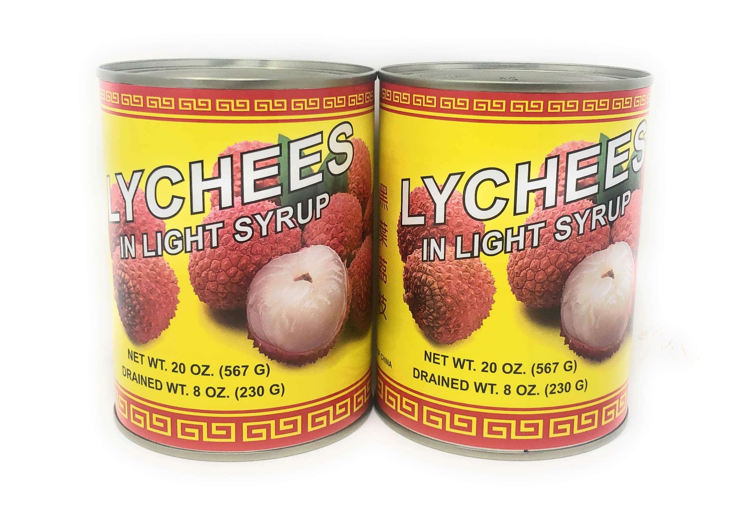 Lychees in light syrup 20oz, 2 Pack