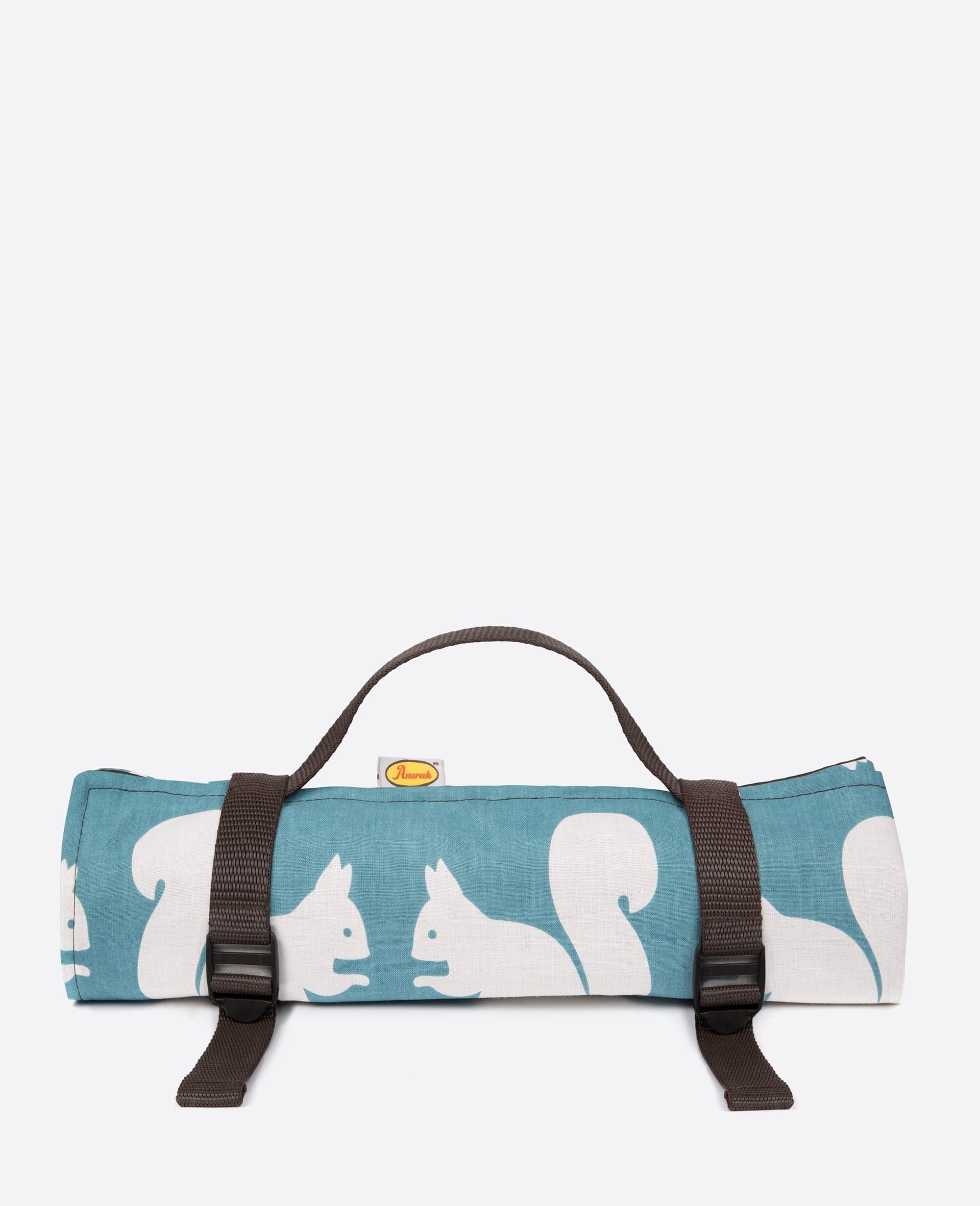 Anorak Kissing Squirrels Picnic Blanket