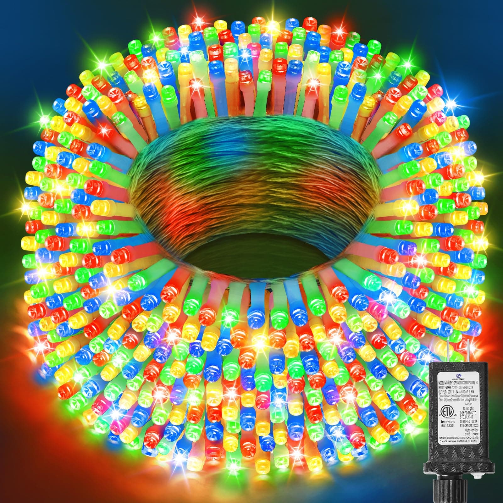 355FT Multicolor Christmas Lights Outdoor,900 LED Extra Long String Lights Waterproof Timer & Memory 8 Modes Dimmable Plug in Fairy Lights for Tree Patry Holiday Indoor Decorations