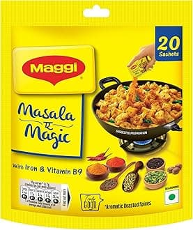MAGGI Masala-ae-Magic Vegetable Masala, All in One | 120g Pouch (6g x 20 Sachets)